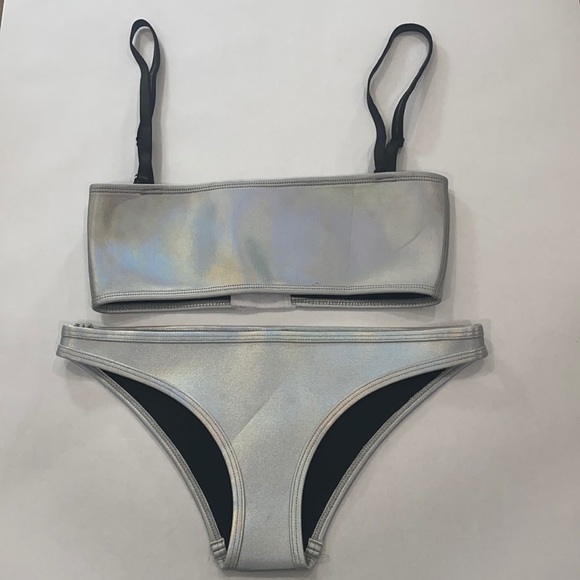 hoaka Other - Hoaka swimsuit bikini holographic set silver